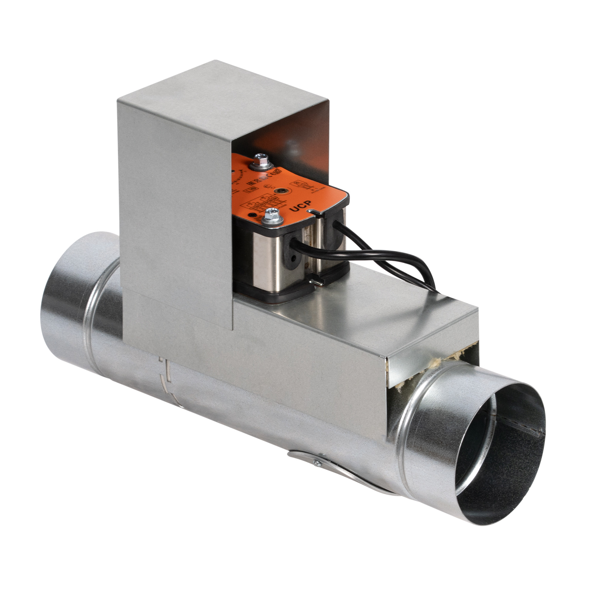 Клапан противопожарный SHUFT SHFDO-90-O-d400-EM24-0-0-0-0, Ø400 мм, EI 90