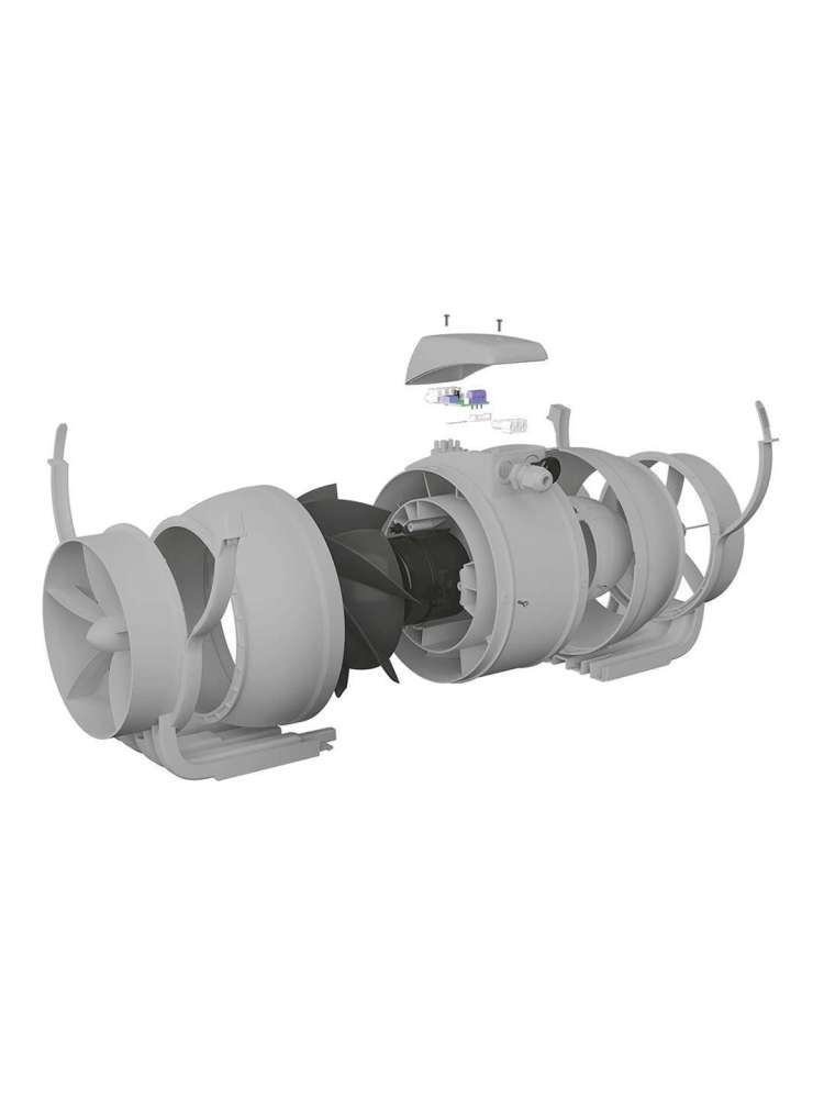 Вентилятор канальный TYPHOON, осевой, двухскоростной, D150, пластик, ERA PRO
